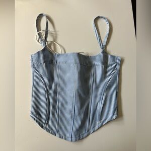 Striped Women's Corset Top NWOT